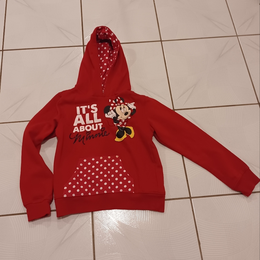 4/$60 New Mini Mouse Hoodie - Size XL (Girl)